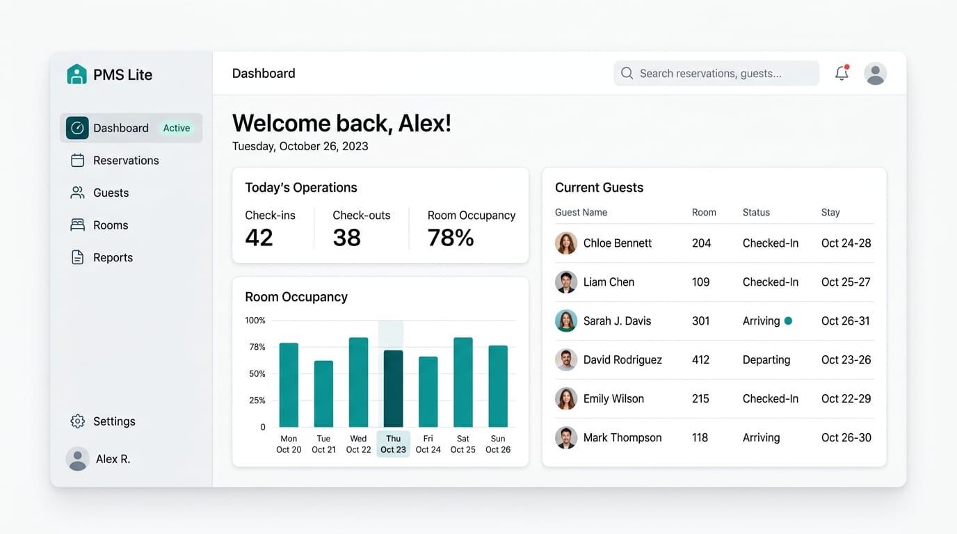 PMS Lite Dashboard
